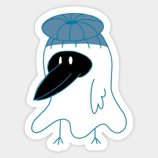 Little Ghost Crow Sticker